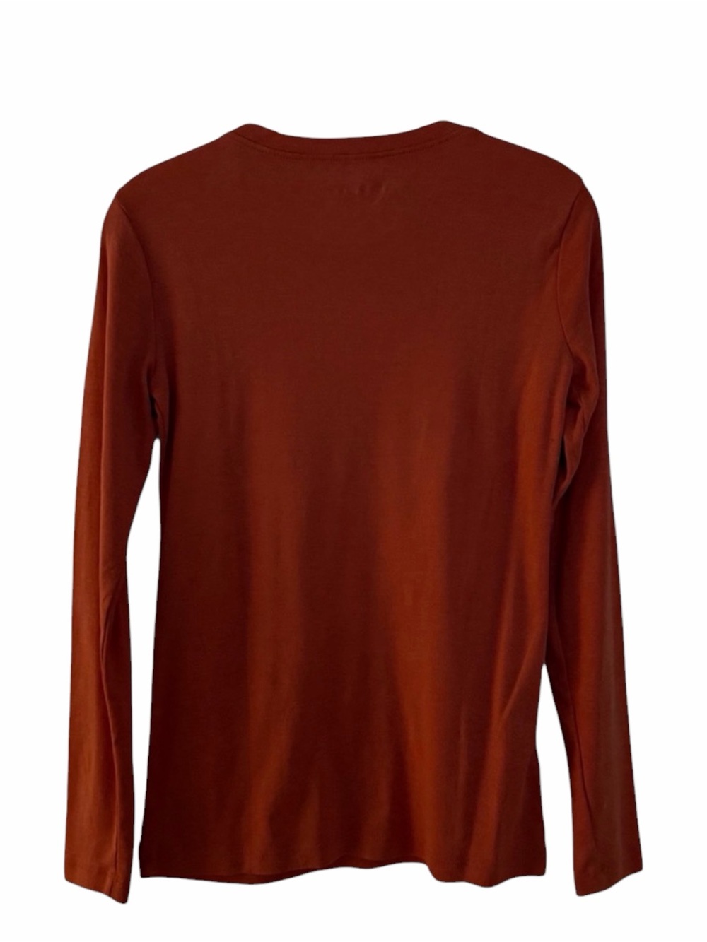 Eddie Bauer Dark Coral Long Sleeve Crewneck T-Shirt | Women’s Size Small - Picture 4 of 7